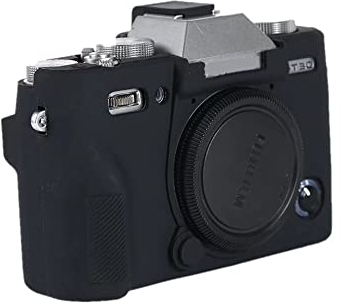 Weiche Silikon-Schutzhülle für Fujifilm X-T30 II spiegellose Kamera, stoßfest, Schwarz
