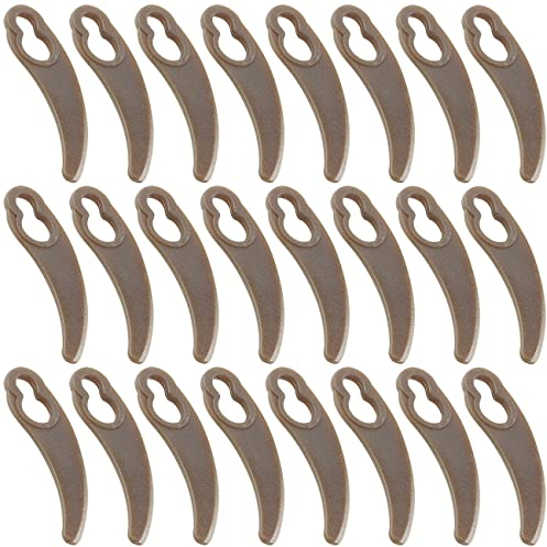AGT Zubehör zu Garten Rasenmäher: 24er-Set Ersatzklingen für Luftkissen-Rasenmäher LKR-100 (Kompakt Rasenmäher, kompakte leichte Kleine, Rasentrimmer)