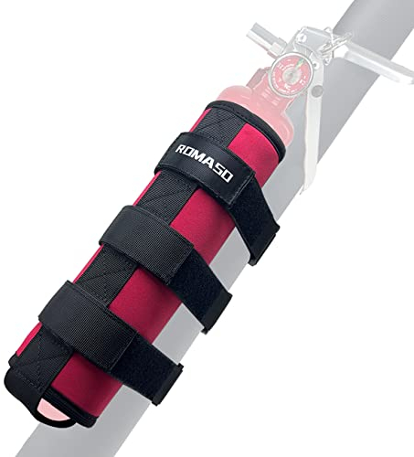 Roll Bar Feuerlöscher Halterung für Jeep Wrangler YJ TJ JK JKU JL 1,1 kg Feuerlöscher Halter Tasche (rot)