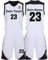 Benutzerdefiniert Basketball Trikot Kinder Herren Set mit Namen Nummer Team Logo 2-Piece Basketball Jersey Shirt & Short Weiß
