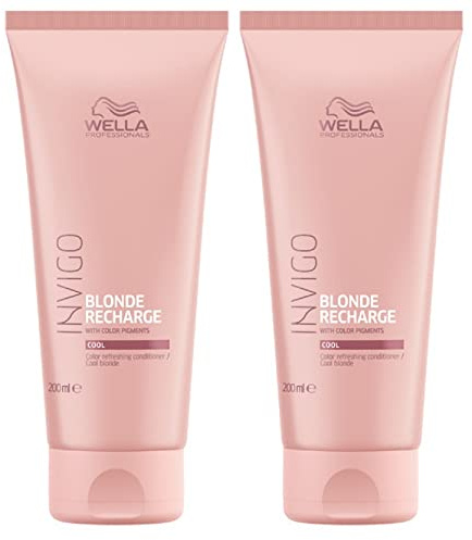 2er Blonde Recharge Cool Conditioner Invigo Wella Professionals Farbaufrischer je 250 ml = 500 ml