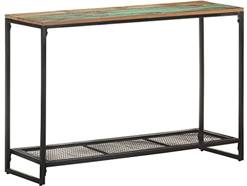 vidaXL Konsolentisch Konsole Beistelltisch Sideboard Flurtisch Wandtisch Ablagetisch Frisiertisch 110x35x75cm Recyceltes Massivholz Eisen