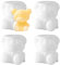 Gativs Stampo in Silicone a Forma di Orso 3D 4 Pezzi Stampi per Orsi di Ghiaccio Stampi per Cubetti di Ghiaccio 3d Orso Forma Casting Pacchi Stampi per Orsi di Ghiaccio Cubetti di Ghiaccio di Orso
