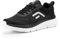 FitVille Scarpe da Camminata Uomo Extra Larghe - Scarpe Sportive Palestra Uomo Ammortizzate Scarpe Sneakers Casual Leggere Nero Bianco 45 EU Larga