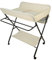 RELOVE Wickeltisch faltbar, mit Aufbewahrungskorb an der Seite, Struktur aus Eisen, max. Belastung 25 kg, für Neugeborene, ergonomisches Design, 80 x 66 x 98 cm (Beige)