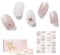 NAILOG Semi Cured Gel Strips, 34 pcs Salon-Quality Stickers, Long Lasting Wraps for Women With Soft Gel Finish, Astria