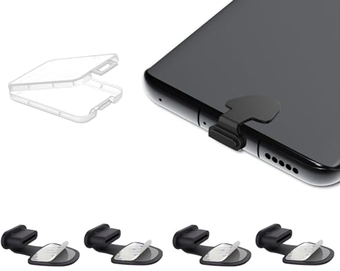 AUZOSL USB C Schutzkappe 4er Packung - Handy Ladebuchse Schutz - Staubschutz USB C - USB C Abdeckung - USB C Stopfen - USB C Stöpsel - fur iPhone 16 15 Zubehör - Handy-Staubschutzstecker