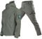 Oanviso Herren 2 Teilig Combat Jacke Taktische Sporthosen Softair Militär Anzug Männer Outdoor Regenjacke Jagdbekleidung Austauschjacke Übergangsjacke Oversized A Armeegrün XL