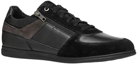 Geox Herren U Renan B Sneaker, Black/Anthracite, 43 EU