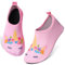 Escarpines Niño Niña Zapatillas de Agua Playa, Secado Rápido Calcetines Piscina Niño Agua Zapatos Escarpines para Bebe, Calzado Descalzo de Surf Buceo Natación 22-33EU