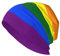 RAXER Regenbogen-Beanie-Mütze für Damen und Herren, bedruckt, bequem, atmungsaktiv, weich, warm, gestrickt, Baumwolle, Schwarz , One size
