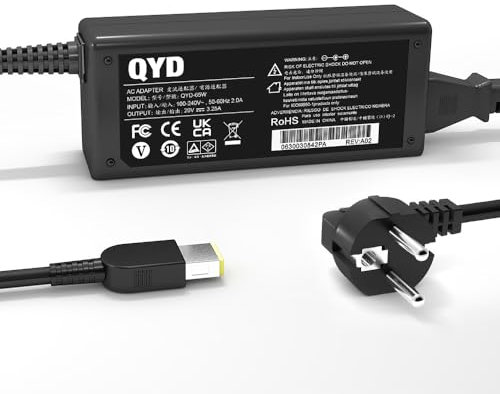ThinkCentre Mini PC Netzteil, QYD 65W Mini Computer Desktop Ladegerät Tiny PC Power AC Adapter Ladekabel für Lenovo ThinkCentre M73 10AX 10AY M93 M93p M75q-1 Mikrocomputer Tiny-in-One Netzadapter