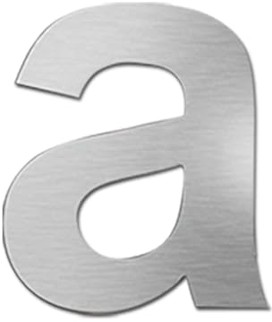 nanlyiau 6in/15.3cm Numero civico in acciaio inossidabile con retro adesivo, realizzato in solido acciaio inossidabile 304, aspetto in rilievo, altezza(6in number a)