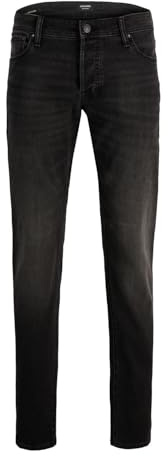 JACK & JONES Male Men's Regular Fit Jeans Comfort Stretch | Mid Rise, Zip Closure | Durable Fabric
