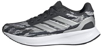 adidas Unisex Kinder RUNFALCON 5 Shoes JUNIOR, Silver Pebble/Silver Metallic/Carbon, 35 1/2 EU
