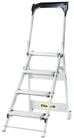Climb-It Easy Slope Aluminium Folding Leader Steps 4 Tread