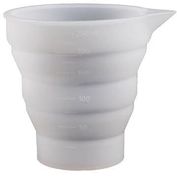 Collapsible Silicone Measuring Cup Mold Folding Cup Epoxy Resin Casting Mold Jewelry Tool for Resin Arts and Crafts