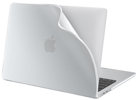 BlueSwan PP Cover compatibile con MacBook Pro 13 Pollici M2 M1 2022-2017 A2338 A2251 A2289 A2159 A1989 A1708 A1706, Custodia Si Adatta Meglio al Corpo, Durevole Protettivo AntiGraffio - Opaco Bianco
