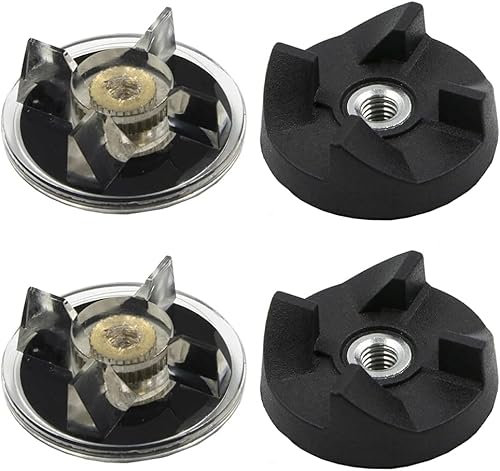 Hominas 2 Engrenages de Base 2 Lames En Caoutchouc Accessoires de Pièces de Rechange Pratiques pour Magic Bullet Juicer 250 W