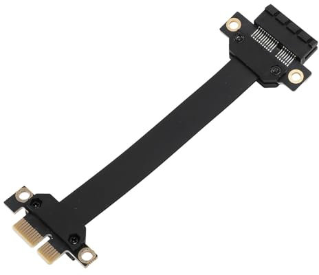 ciciglow PCIE X1 Riser-Kabel, Flexibles PCI Express X1 Gen3.0 8 Gbit/s Grafikkarten-Verlängerungskabel für Sound-Netzwerk-Datenkarten (10cm)