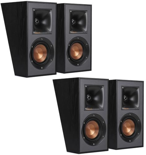 Klipsch Reference R-41SA Dolby Atmos High Performance Surround Speaker Set with Speaker (2 Pairs, 4 Speakers)