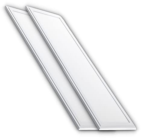 CLAR - Dalle LED 120x30, Panneau 40W Blanc Neutre 4000ºK, Plaque Lighting Panel (Pack 2)