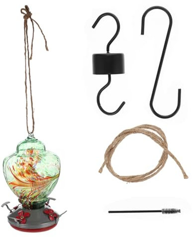 SUPVOX Distributeur Deau en Verre pour Oiseaux - Abreuvoir Pratique Et Esthétique