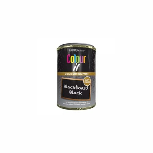 GSV Essentials Blackboard Black Tin Paint, Easy to Apply, Fast-Drying Formula, Perfect for Home, Office, Classroom Projects, Interior & Exterior Use, 300ml, (1 Pcs)