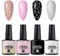4 Stück Crackle Nagellack, Gel Crackle Nagellack, Magics Cracked Gel Polish, Langanhaltende Lufttrocknung UV Led Soak Off Nails Art Für Frauen Home Salon