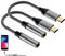 HELION 2 Pack USB C To Jack Adapter, USB C to 3.5mm Headphone Jack Adapter Aux Nylon Cable Earphone Adap ter for iPhone 15 series, iPad Pro/Air/mini, for Galaxy, HUAWEI, Xiaomi
