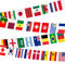 190ft International Flag-Banner mit 200 Länderflaggen, wasserdichte und verblassende Banner für Party, Sportveranstaltungen, Festivals und Schulfeiern, Long
