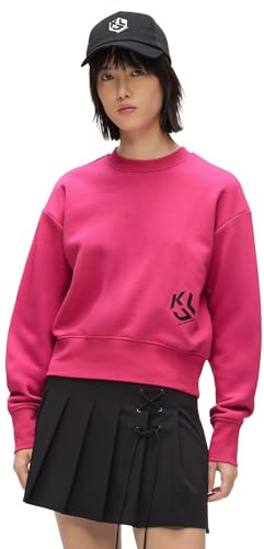 KARL LAGERFELD JEANS, Women's, Monogram Logo Sweat, Regular Fit, Very Berry, XS