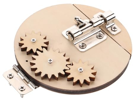 Uonlytech Montessori Motorikbrett mit Tür Riegelschlössern Sensorisches Activity Board für Kleinkinder Ab Jahren Fördert Feinmotorik Kreatives und Praktische Fähigkeiten