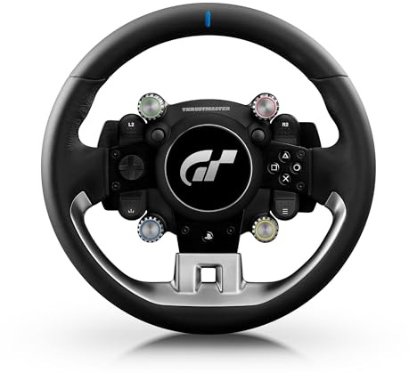 Thrustmaster GT Wheel Add-On Lenkrad mit Gran Turismo-Lizenz - PS5 & PC | Sony-lizenziert, entwickelt mit Polyphony Digital, für Simracing, mit Lederüberzug, 4 Encoder, D-Pad, 2 Ministicks