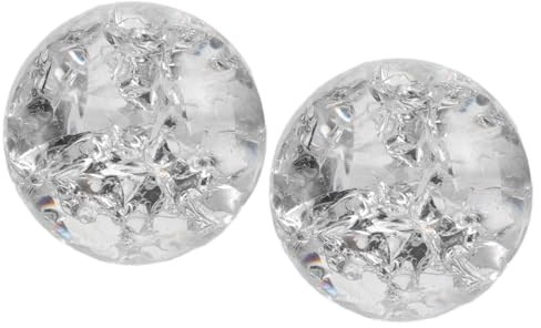 HAKIDZEL di Cristallo in Vetro da 3 Cm, Set di 2 Pezzi per Decorazione Feng Shui in Ufficio e Casa, Sfera Ornamentale per Fontana e Fotografici