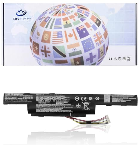 ANTIEE 5600mAh AS16B5J AS16B8J Batería para Acer Aspire 15.6 E5-575G E5-575G-53VG E5-575G-75MD E5-575-33BM E5-575G-57D4 E5-575G-5341, Aspire F5-573G 31CR19/66-2 3ICR19/66-2 3INR19/66-2 10.95V 61.3Wh
