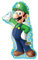 Super Mario Luigi SuperShape Foil Balloons 20/50cm w x 38/96cm h