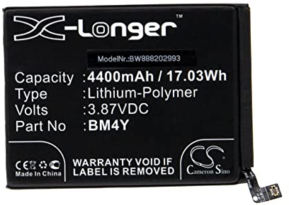 vhbw batteria compatibile con Xiaomi Mi 11i 5G, 11X 5G, 11X Pro 5G smartphone cellulare (4400mAh, 3.87V, Li-Poly)
