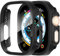 Diruite 2-Stück Hülle für Apple Watch Ultra/Ultra 2 49mm Hartglas Schutzhülle Hard PC Ultradünne Glas Schutz Case Rundum Displayschutz,Schwarz,49mm