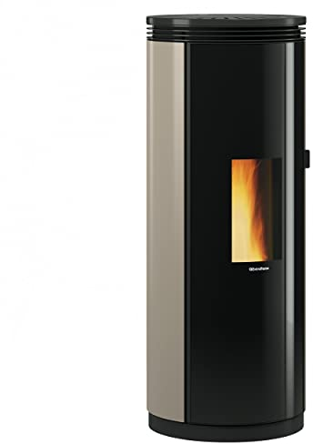 Nordica extraflame holzpelletofen 8kw schwarz/taupe 1285400