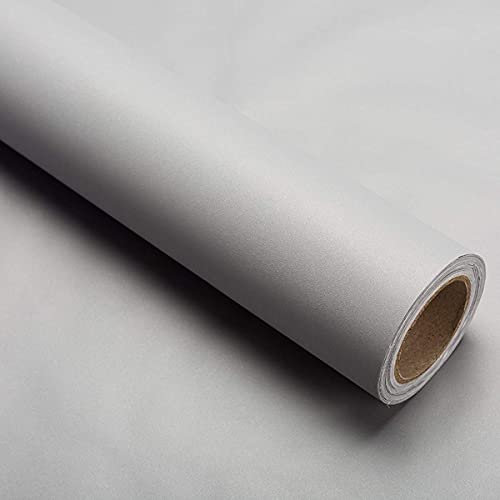 60cm x 300cm Peel and Stick Wallpaper Grey Wallpaper Self Adhesive Vinyl Film Sticky Back Plastic Removable Paper Decorative for Bedroom Living Room Kitchen Shelf Liner Upgrade Thicker