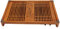Plateau à thé Kungfu, Plateau de Service à thé Gongfu de Stockage d'eau de Drainage Chinois avec Tuyau de Vidange, Grand 28x43cm / 11.0x16.9in Décoration de la Maison Ensemble (Orchidée Jaune)