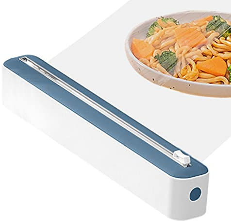Distributeur Film Alimentaire Avec Coupeur Distributeur Papier Aluminium Dérouleur De Film Magnétique Coupe Papier Alimentaire Pour Film Étirable,Papier D'aluminium,Cuisine Domestique, Restaurant