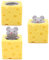 Toyland® Mouse 'n' Cheese - Novelty Squeeze Toys - Assorted Colours - Grey Mouse