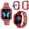 3 Stück, kompatibel mit Apple Watch, Armband 38 mm, 40 mm, 41 mm, 42 mm, 44 mm, 45 mm, 46 mm, 49 mm, mit Glitzer-Diamant-Hülle und Displayschutzfolie für iWatch Serie 10, 9, SE, 8, 7, 6, 5, 4, 3, 2,