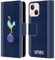 Head Case Designs Officially Licensed Tottenham Hotspur F.C. Dark Blue and Purple 2023/24 Badge Leather Book Wallet Case Cover Compatible With Apple iPhone 13 Mini