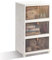 BTGGG 3 Tier Aufbewahrungsbox mit Deckel, 20L*3 Kunstoffboxen Aufbewahrungsboxen Stapelbar Plastikboxen Klappbox mit Deckel, Faltbare Aufbewahrungsbehälter Aufbewahrungsboxen mit Türen und Rollen