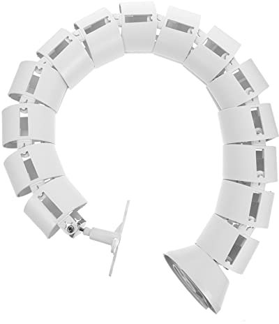 MERRYHAPY Cable Trunking White Wire Sleeve Tube Hidden Wiring Organizer for Home Office