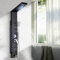 TVTIUO Pannello Doccia a Colonna in Acciaio Inossidabile Nero con Display LED, Sistema Doccia a Torre con 5 Funzioni(Soffione, Doccetta, Getto dal Basso, Idromassaggio Alla Schiena)