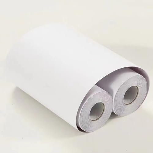 VisitRyl Bordi per Carta da Parati Adesivi Bianco smerigliato 15cm X 1000cm Design Decorativo
